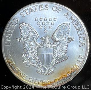 1986 Uncirculated American Eagle Silver Dollar Coin