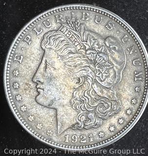 1921 Morgan Silver Dollar Coin