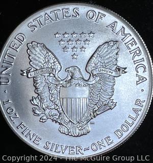 1986 Uncirculated American Eagle Silver Dollar Coin