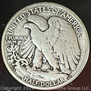 1945 D Walking Liberty Half Dollar Coin