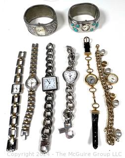 Eight (8) Ladies Bracelet Wrist Watches