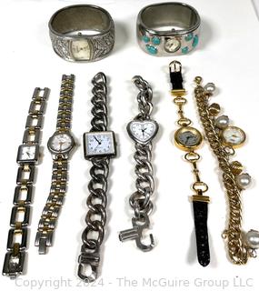 Eight (8) Ladies Bracelet Wrist Watches