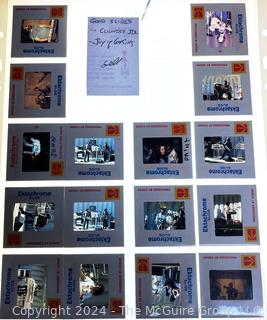 Group of 1970's Photographic Slides of Country Joe McDonald and The Joy of Cooking Bands in Concert and Back Stage.  