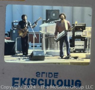 Group of 1970's Photographic Slides of Country Joe McDonald and The Joy of Cooking Bands in Concert and Back Stage.  