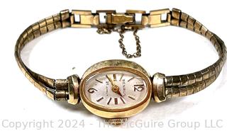 10kt Gold Filled Ladies 21 Jewel Benrus Wrist Watch