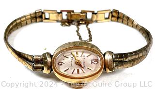 10kt Gold Filled Ladies 21 Jewel Benrus Wrist Watch