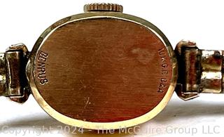 10kt Gold Filled Ladies 21 Jewel Benrus Wrist Watch