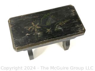 Small Primitive Painted Wood Step Stool