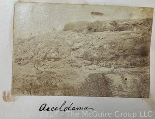 (25 Photos Added Thursday. Jan 18) Circa 1920 Scrapbook of Visit to The Holy Land. Olivewood Covers.  