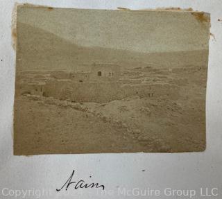 (25 Photos Added Thursday. Jan 18) Circa 1920 Scrapbook of Visit to The Holy Land. Olivewood Covers.  