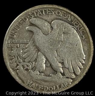 1945 Walking Liberty Half Dollar Coin