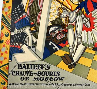 1922 Balieff's Chauve-Souris of Moscow Theater Program, Bat Theatre, Moscow