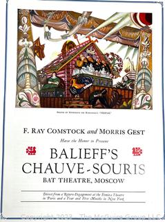 1922 Balieff's Chauve-Souris of Moscow Theater Program, Bat Theatre, Moscow