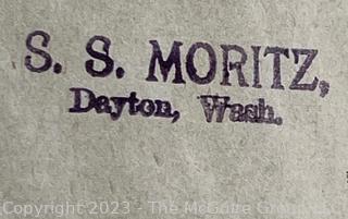 "The Chautauquan" 1892, Writings from the Institute. Stamped S.S. Moritz, Dayton, Washington Book