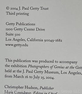 Book: "Photographs of Genius" at the Getty