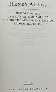 Two Vol. Series on The History of the United States, 1801-1817 by Henry Adams