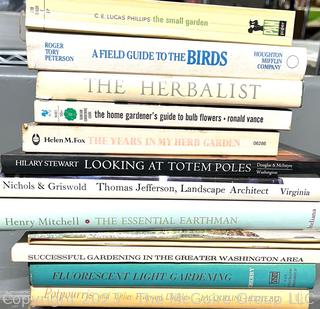 Collection of Books Including Field Guide to the Birds