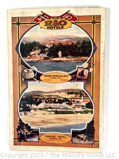 "Niagara To The Sea". 1920's Road Guide Map Book published by the Richelieu and Ontario Navigation Company.  