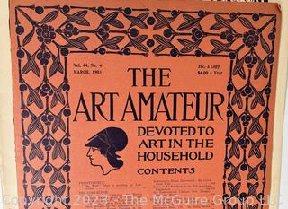 Four (4) Art Amateur Magazines Circa 1900