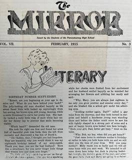 Circa 1920, High School Literary Publications Clarence, NY