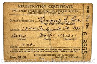 Ephemera Including Bank Notes, Trade Cards, Post Cards, Ticket Stubs, 1867 Purchase List, Etc