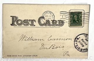 Ephemera Including Bank Notes, Trade Cards, Post Cards, Ticket Stubs, 1867 Purchase List, Etc