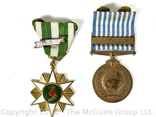 Collection of Military Medals and Ribbons