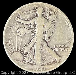 1941 S Walking Liberty Half Dollar Coin