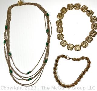 Three (3) Costume Jewelry Necklaces 