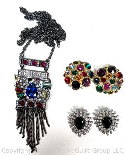 Group of Rhinestone Costume Jewelry