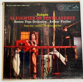 Three (3) Vinyl LP Records: Gigi, Patachou Sings, Slaughter on Tenth Ave.