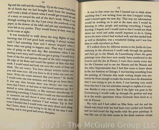 (Note: Revised Description 4-14-24 @ 4:42pm) Hardcover with Dustjacket Copy of "A Moveable Feast" by Ernest Hemingway, Charles Scribner's Sons, 1964. Book of the Month Club Edition