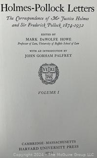 Books: 2 Volume Set of Justice Oliver Wendel Holmes - Sir Frederick Pollack Correspondence 1874-1932. Published by The Harvard University Press. 