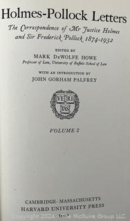 Books: 2 Volume Set of Justice Oliver Wendel Holmes - Sir Frederick Pollack Correspondence 1874-1932. Published by The Harvard University Press. 