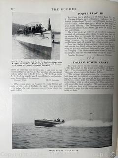 The Rudder by Thomas Fleming Day, January - June 1911. Monthly Magazine about yachting with, photos, illustrations, plans, designs etc.