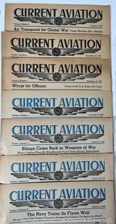 20 Volumes of "Current Aviation" Magazine Dated 1942 - 1943