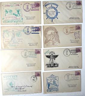 64 First Day Covers (FDC) Philately. Circa 1930's- 1970's