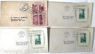 64 First Day Covers (FDC) Philately. Circa 1930's- 1970's