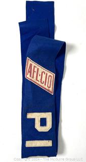 AFL-CIO Homemade Fabric Picket Strike Sash