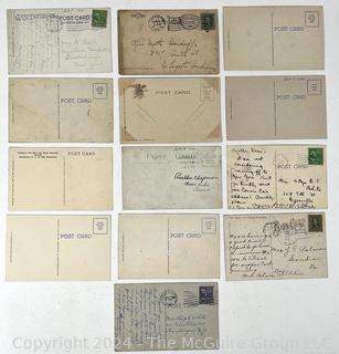 Thirteen (13) Vintage U.S. Postcards 