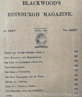 Blackwood's Edinburgh Magazine. June, 1859