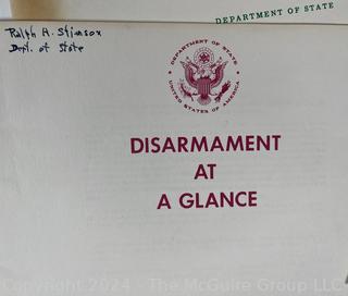 Collection of Dept of State Papers Regarding Nuclear Weapons and Disarmament, c 1960s