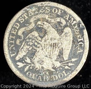 1878 Seated Liberty Quarter Dollar Coin