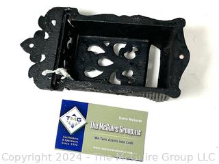 Cast Iron Wall Mount Match Safe.
