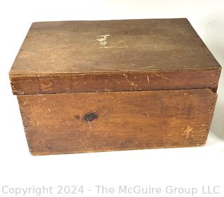 Three (3) Wood Boxes Including Writing Box, Jewelry Box and Pyrographic Trinket Box