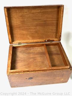 Three (3) Wood Boxes Including Writing Box, Jewelry Box and Pyrographic Trinket Box