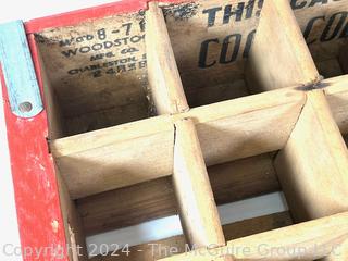 Red Coca Cola 24 Bottle Wood Crate