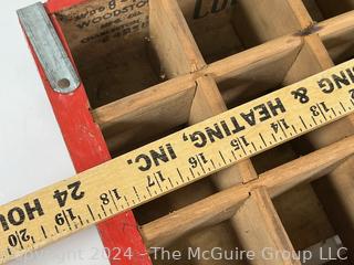 Red Coca Cola 24 Bottle Wood Crate