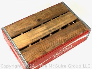 Red Coca Cola 24 Bottle Wood Crate