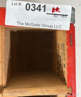 Red Coca Cola 24 Bottle Wood Crate